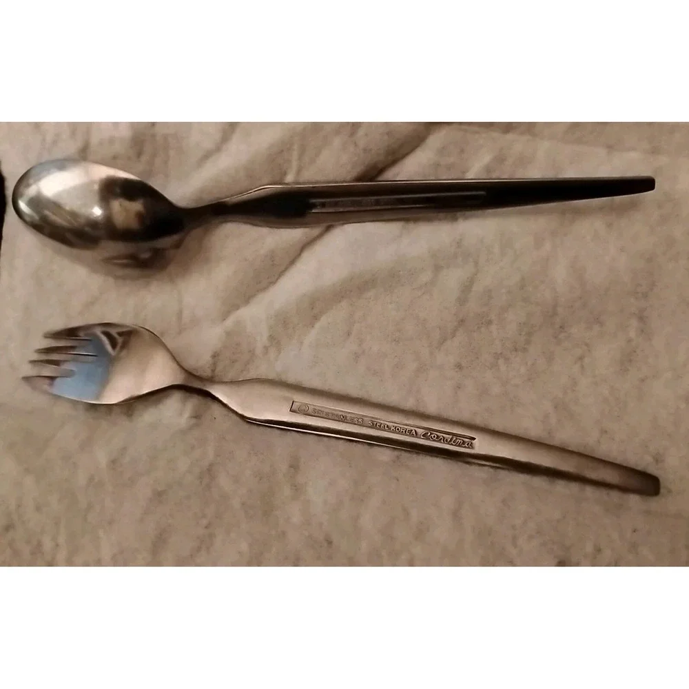 Stanley Roberts‎ Cortina Spoon & Dessert Fork 2 Pc Set Stainless Japan Discont'd